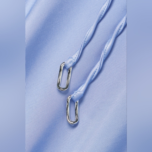 17. NWOT ET OCHS GENESIS CUT-OUT STRETCH SATIN JERSEY GOWN - Picture 5 of 10